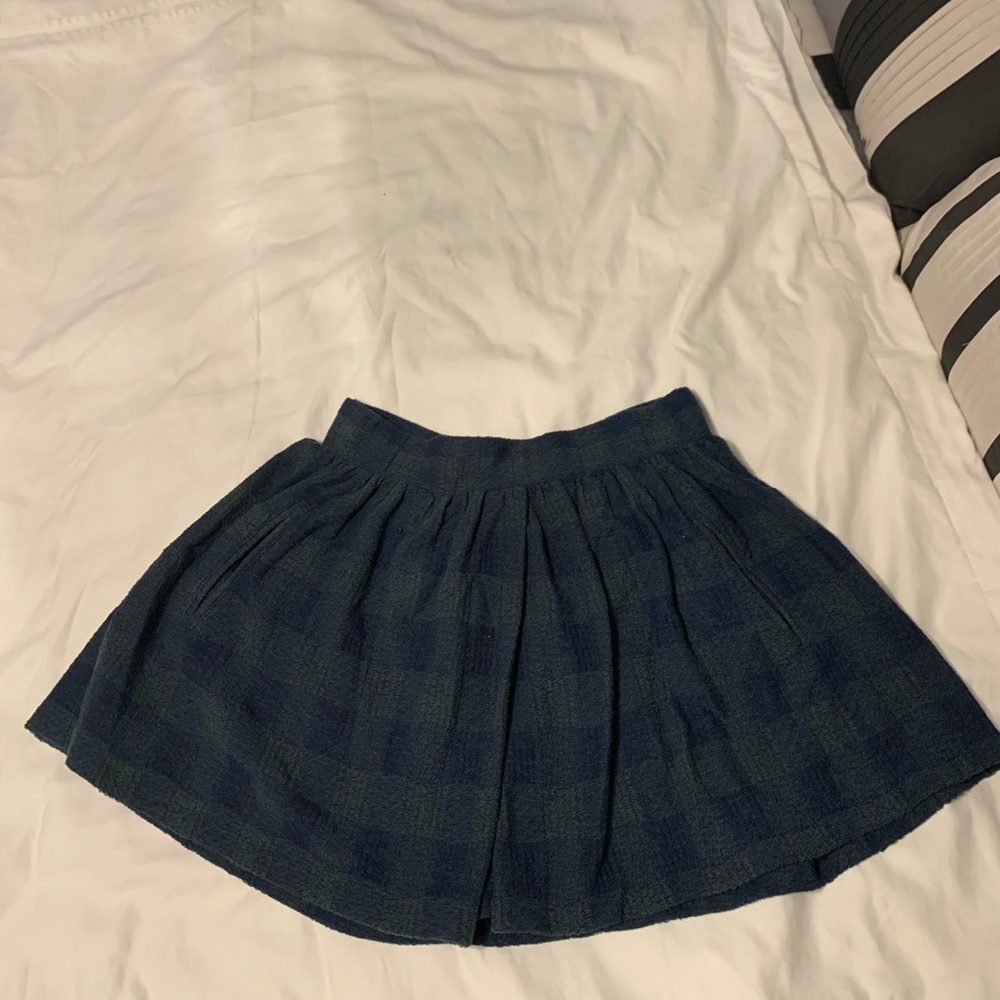 free people plaid skirt